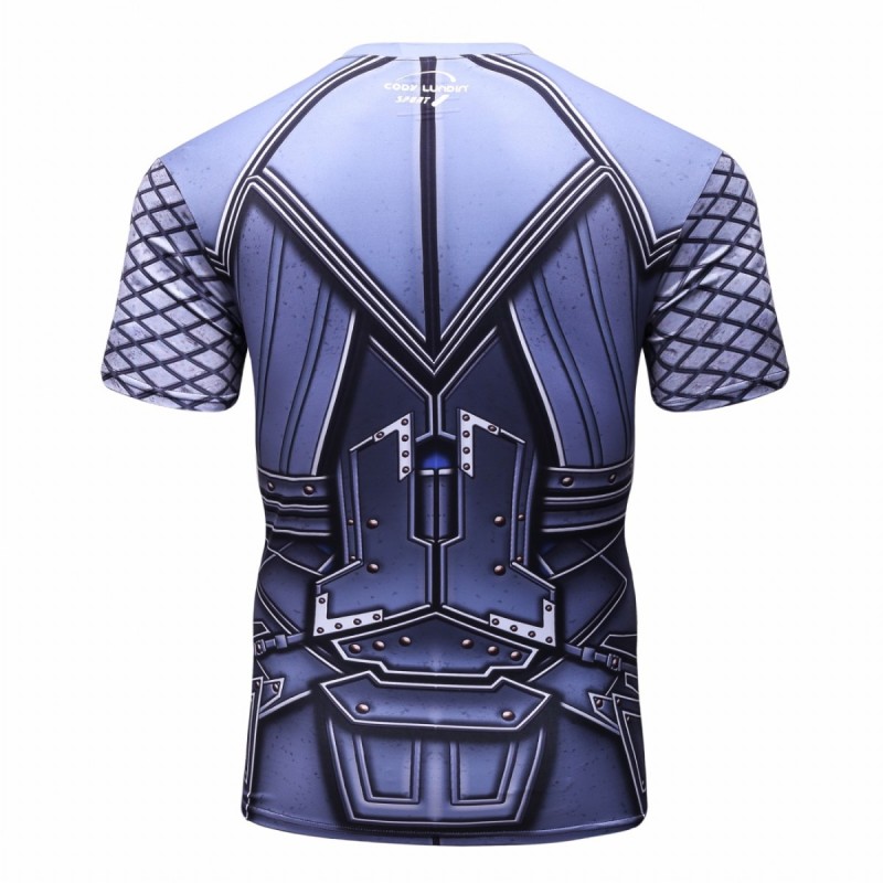 Men's Superhero Shirt Sports Fitness T-Shirt Party/Role Play Short Sleeve