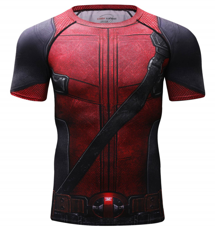 Men's T-Shirt Compression Adult Top Short Sleeve Quick Dry Base Layers Shirt