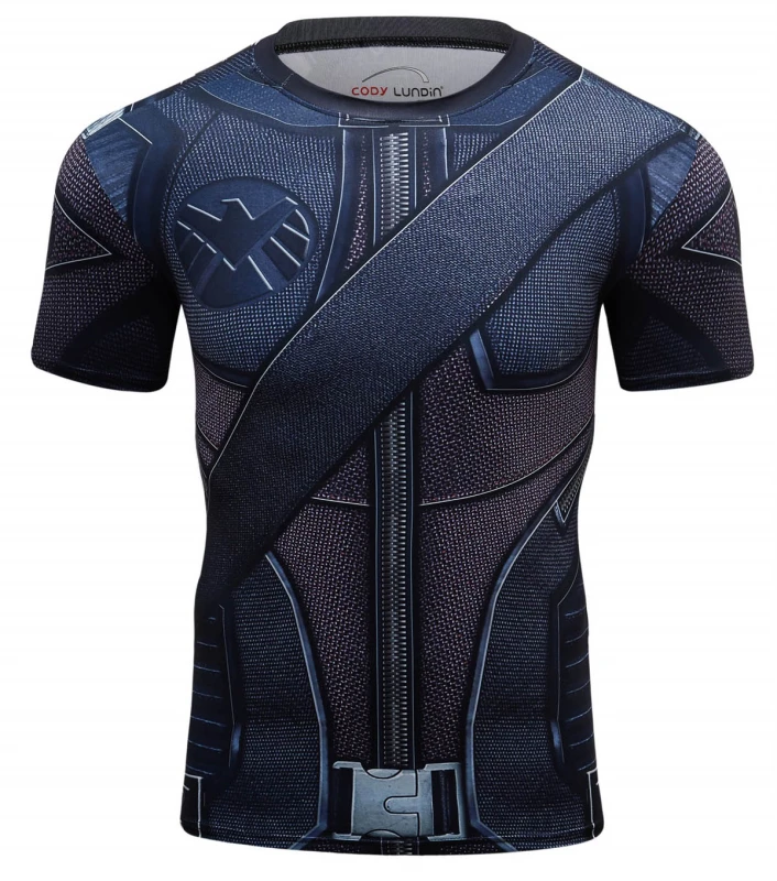 Men's T-Shirt Compression Adult Top Short Sleeve Quick Dry Base Layers Shirt