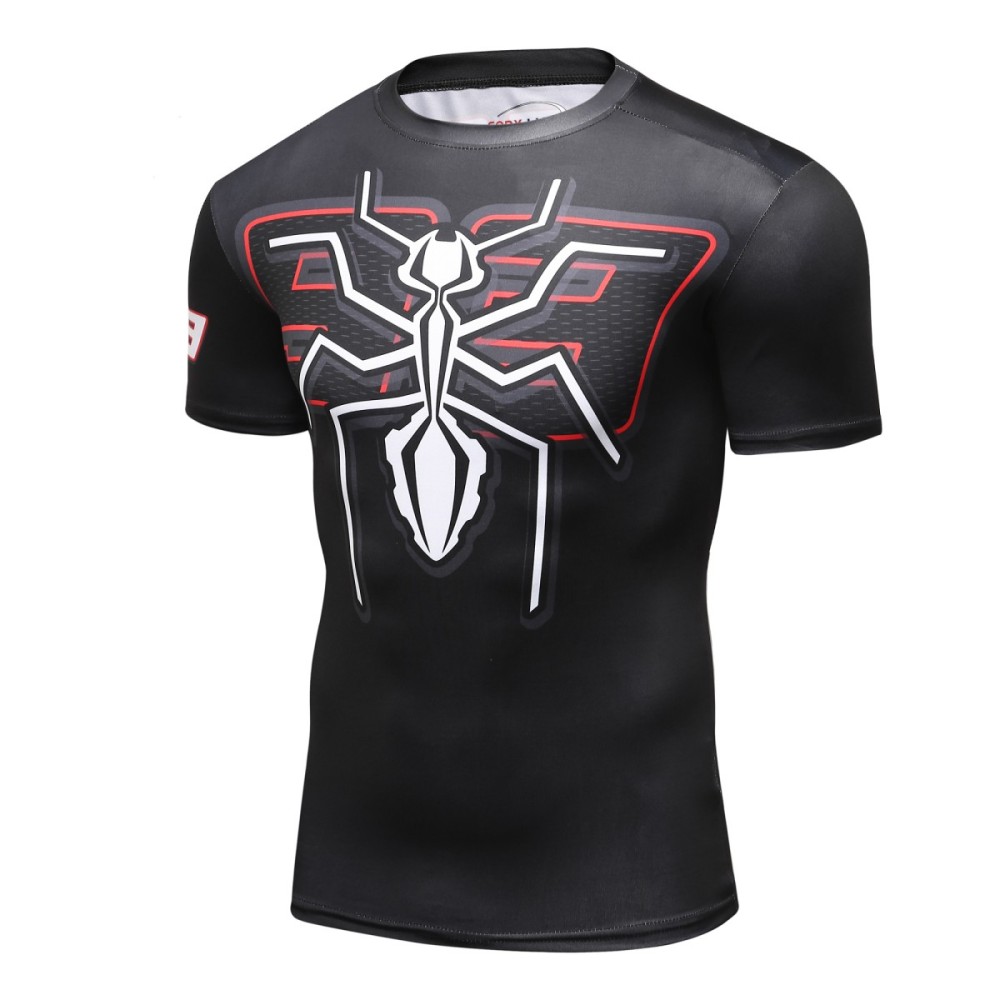 Men's Compression Shirt Short Sleeve Tops Base Layer Fitness T-Shirt