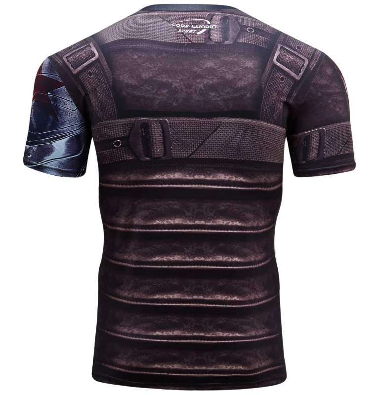 Men's T-Shirt Compression Adult Top Short Sleeve Quick Dry Base Layers Shirt