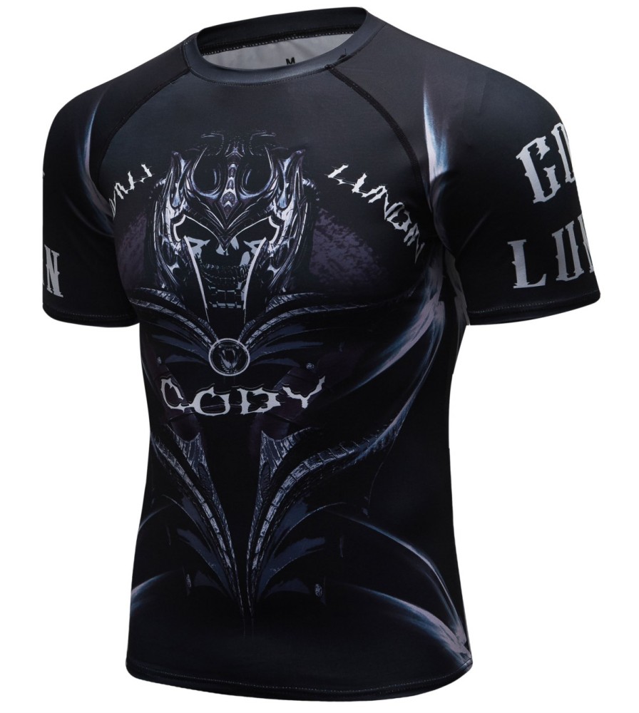 Men's Compression Short Sleeve Shirts Base Layer Tops Running Workout Shirt Tee