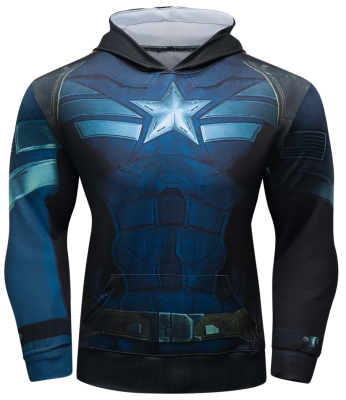 Men's Pullover Hoodie Sweatshirt 3D Printed Adult Graphic Hooded Sweater Long Sleeve Outwear Athletic Hoodies with Pocket