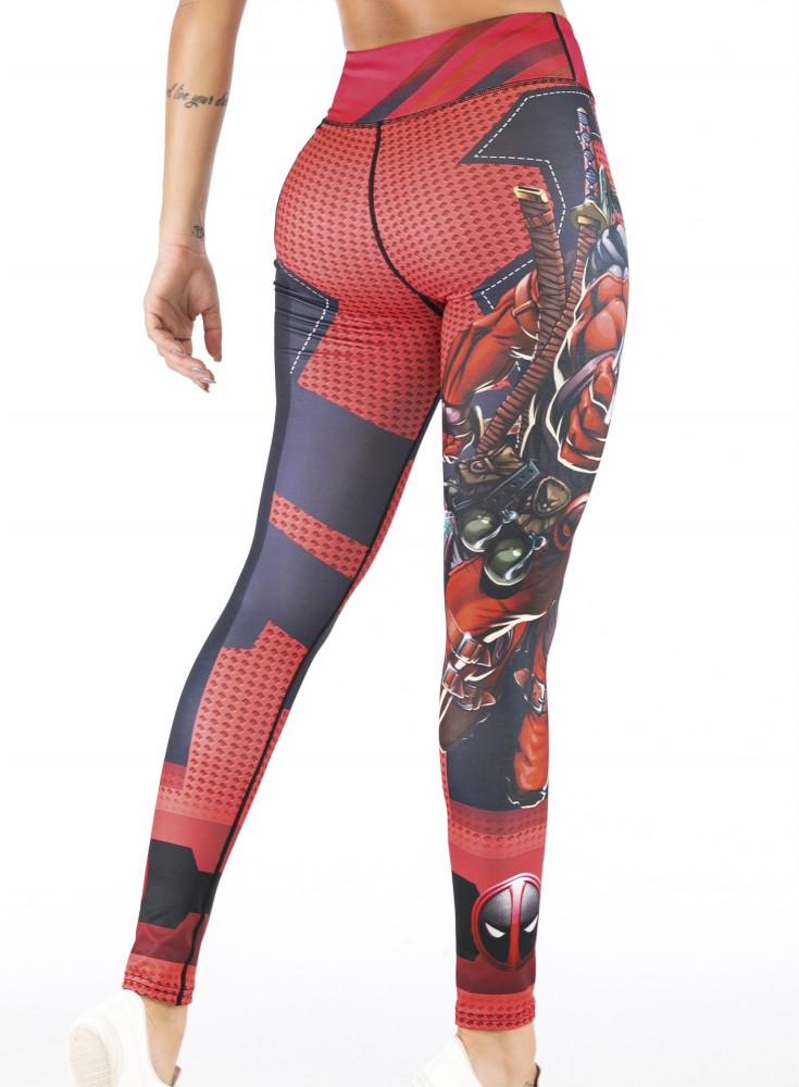 Women's Superhero Digital Printing Leggings Yoga Pants Compressed Tight Trousers