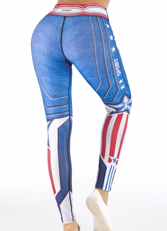 Women's Superhero Digital Printing Leggings Yoga Pants Compressed Tight Trousers