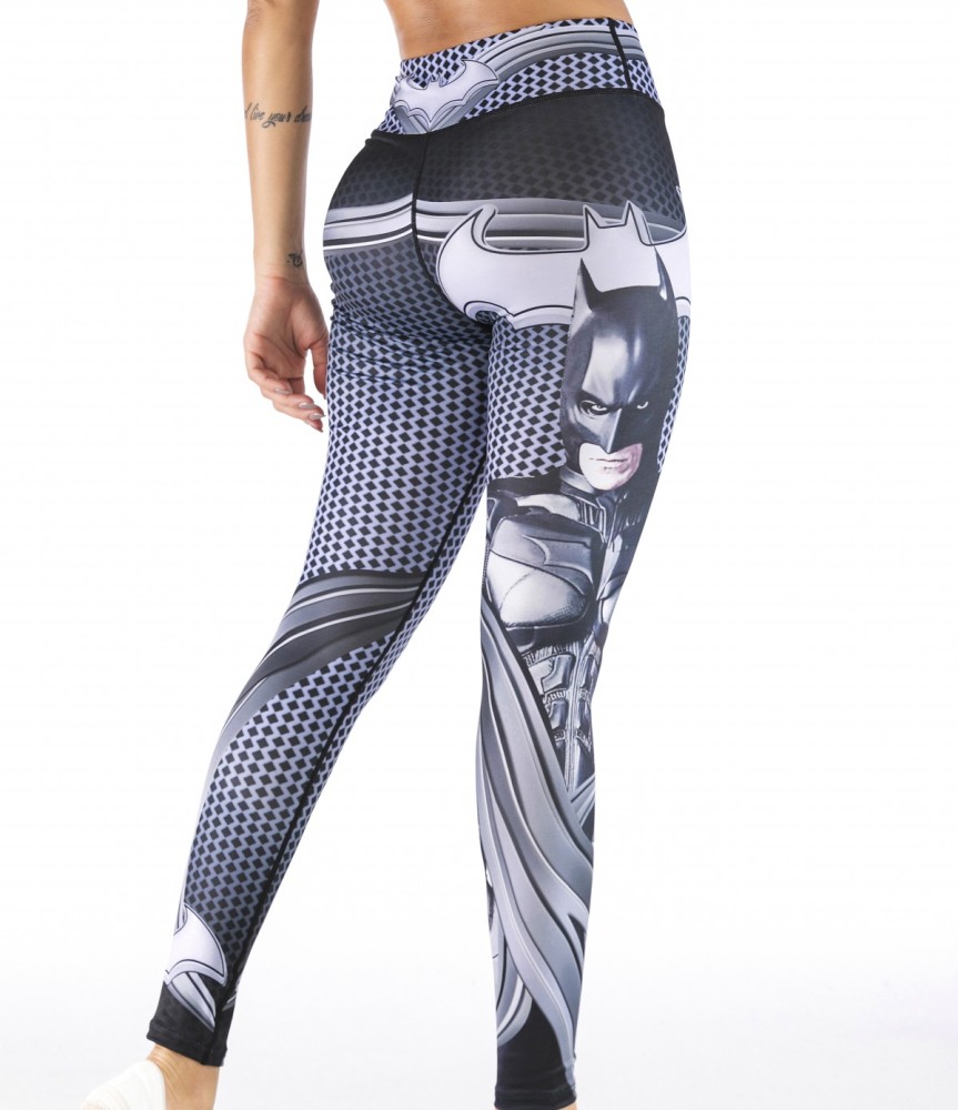 Women's Superhero Digital Printing Leggings Yoga Pants Compressed Tight Trousers