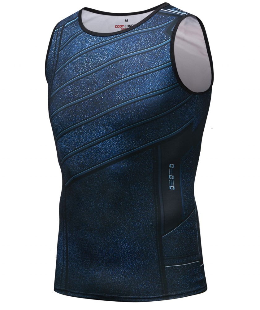 Men's Muscle Tank Top Sleeveless T-Shirts Baselayer Tees Cool Dry Compression Shirts Running Sports Vest