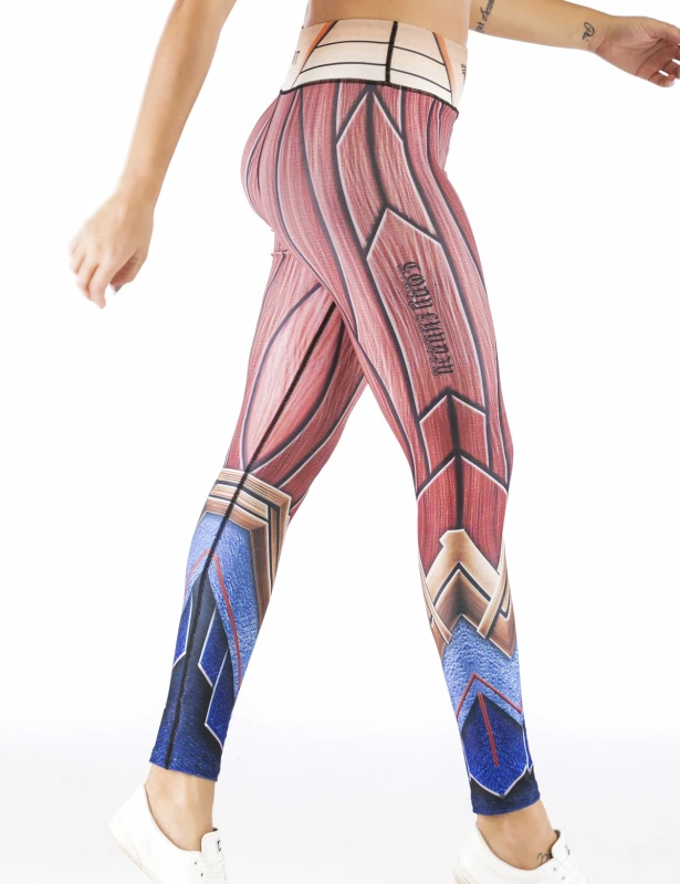 Women's Superhero Digital Printing Leggings Yoga Pants Compressed Tight Trousers