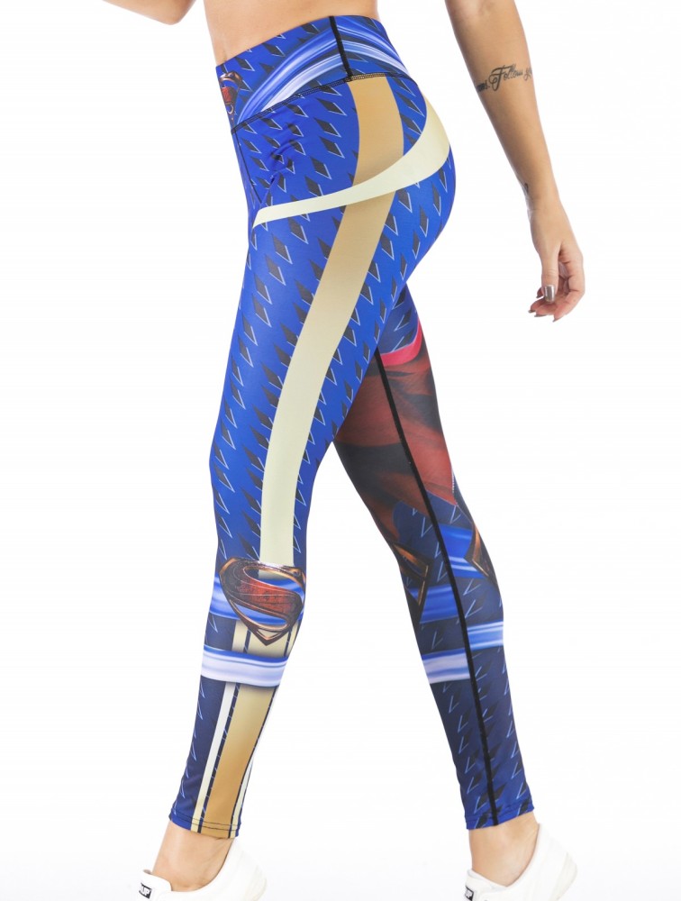 Women's Superhero Digital Printing Leggings Yoga Pants Compressed Tight Trousers