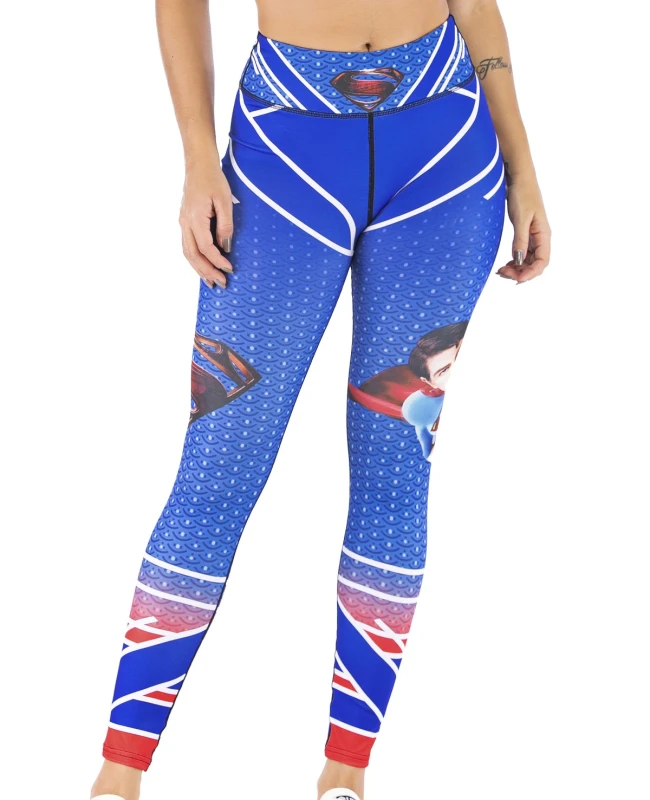 Women's Superhero Digital Printing Leggings Yoga Pants Compressed Tight Trousers