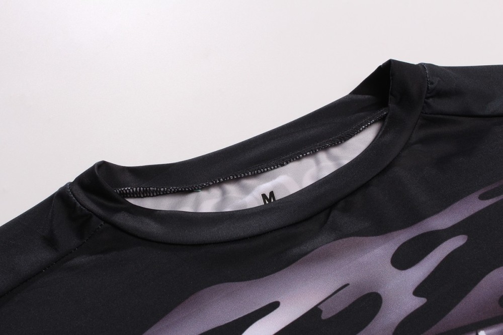 Women's Compression Shirts 3D Printed Long Sleeve/Short-Sleeve Athletic Shirt Baselayer Tops