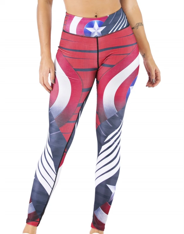 Women's Superhero Digital Printing Leggings Yoga Pants Compressed Tight Trousers