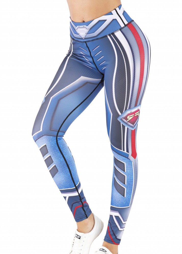 Women's Superhero Digital Printing Leggings Yoga Pants Compressed Tight Trousers