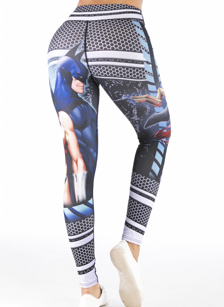 Women's Superhero Digital Printing Leggings Yoga Pants Compressed Tight Trousers