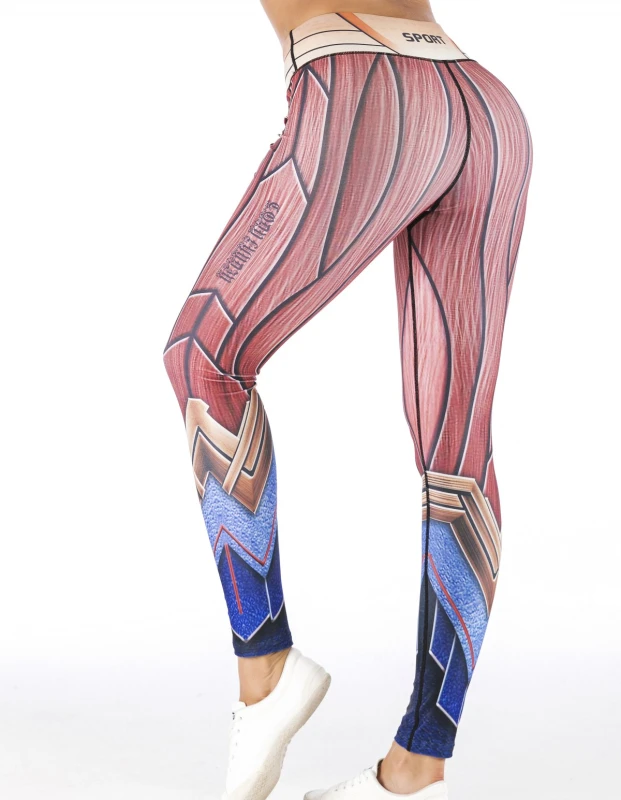 Women's Superhero Digital Printing Leggings Yoga Pants Compressed Tight Trousers