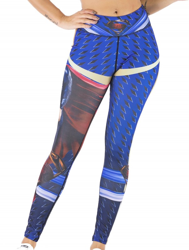 Women's Superhero Digital Printing Leggings Yoga Pants Compressed Tight Trousers