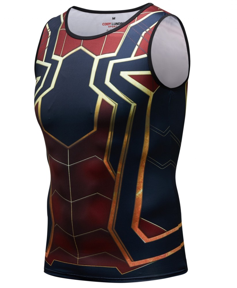 Men's Muscle Tank Top Sleeveless T-Shirts Baselayer Tees Cool Dry Compression Shirts Running Sports Vest