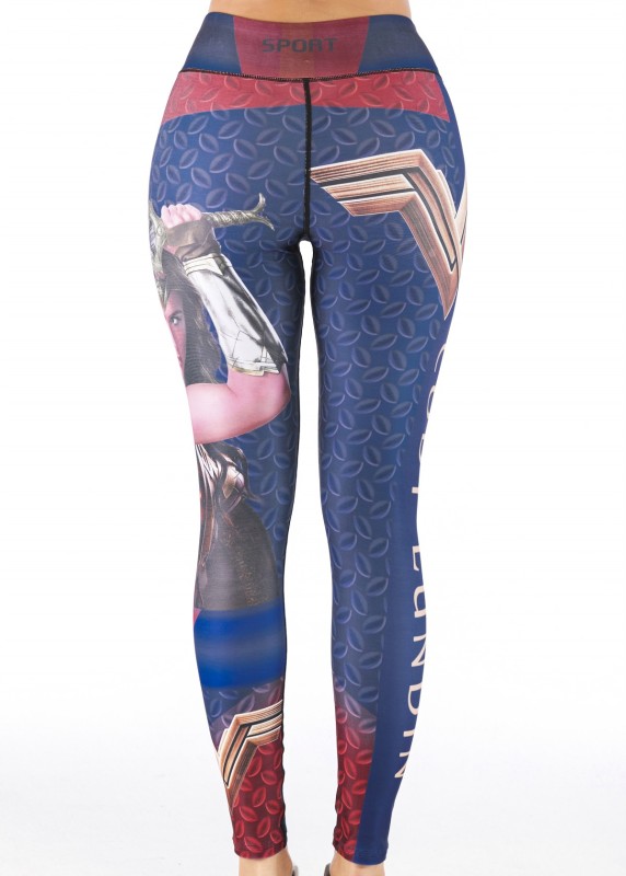 Women's Superhero Digital Printing Leggings Yoga Pants Compressed Tight Trousers