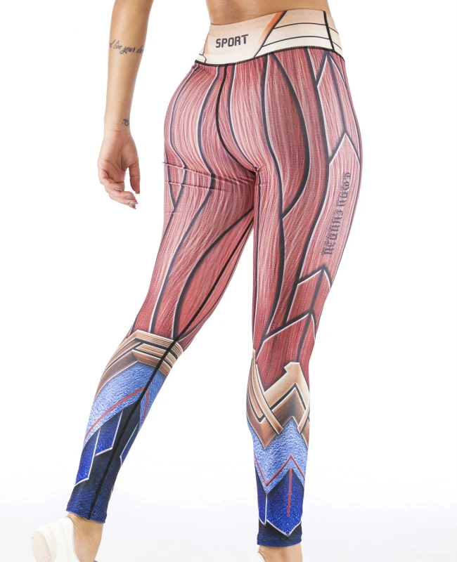 Women's Superhero Digital Printing Leggings Yoga Pants Compressed Tight Trousers