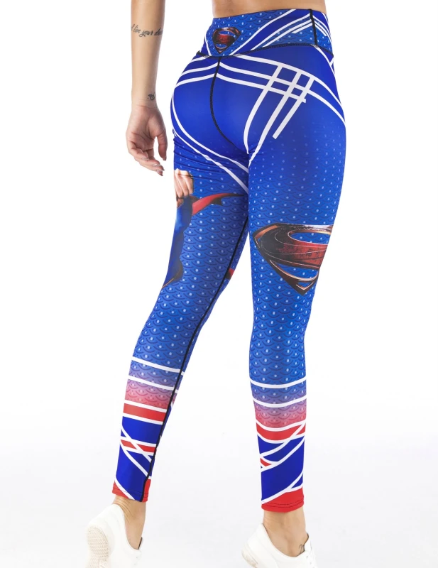 Women's Superhero Digital Printing Leggings Yoga Pants Compressed Tight Trousers