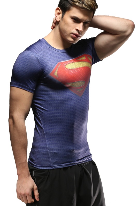 Men's Compression Tights Fitness Shirt,Casual Quick-Dry Sports T-Shirt