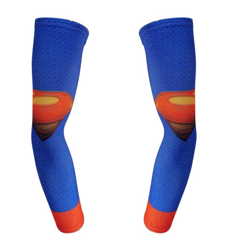 Men's UV Protection Heros Printed Sport Basketball Functional Arm Sleeve