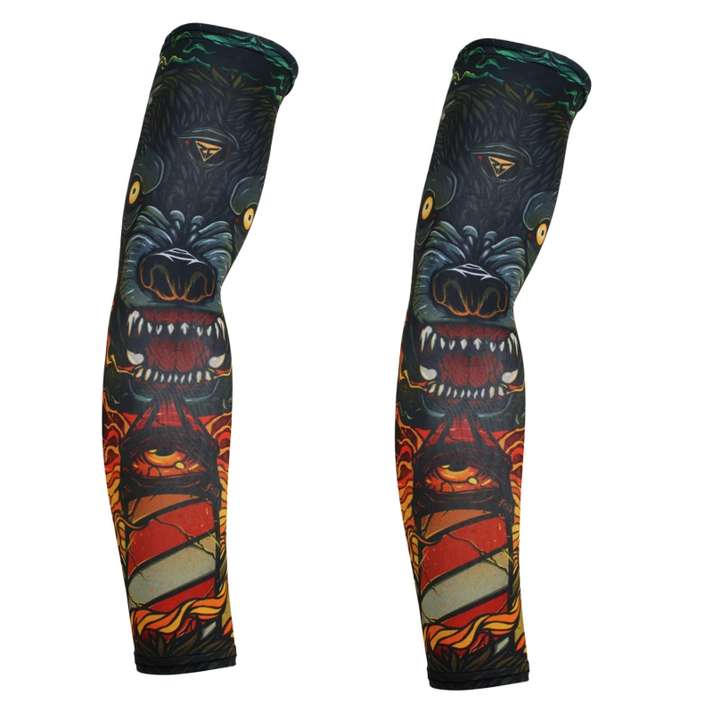 Men's UV Protection Heros Printed Cycling/Running, Hiking/Golf/Fishing/Football Arm Sleeve