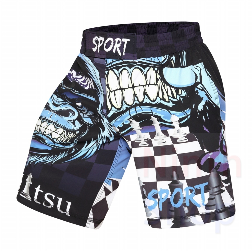 Men's Fitness Training Short Pants Casual Classic Shorts Beach Walk Running Pants Cropped Elastic Waist Trousers Quick-drying Pants