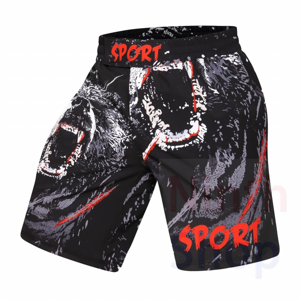 Men's Fitness Training Short Pants Casual Classic Shorts Beach Walk Running Pants Cropped Elastic Waist Trousers Quick-drying Pants