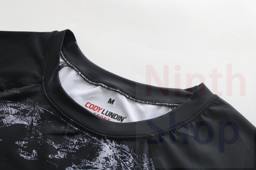 Men's Tight Short Sleeve T-Shirt Exercise T-Shirt 3D Digital Printing Quick Dry Short-Sleeved T-Shirt Fitness Training Tops