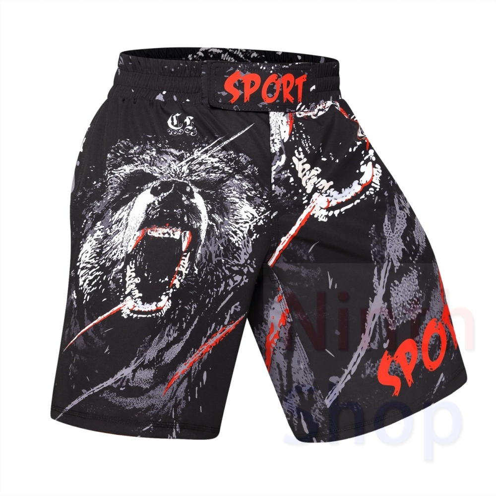 Men's Fitness Training Short Pants Casual Classic Shorts Beach Walk Running Pants Cropped Elastic Waist Trousers Quick-drying Pants