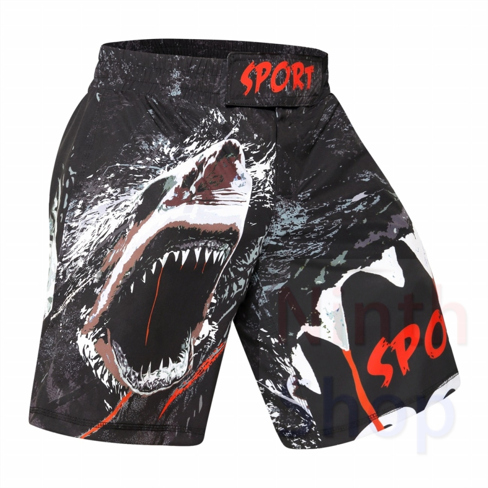 Men's Fitness Training Short Pants Casual Classic Shorts Beach Walk Running Pants Cropped Elastic Waist Trousers Quick-drying Pants