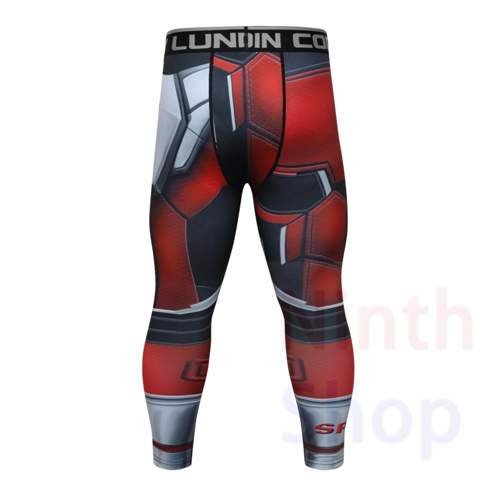 Men's Compression Elastic Tight Leggings Sport Printing Pants Outdoor Running Pants Quick Dry Pants Fashion Trousers
