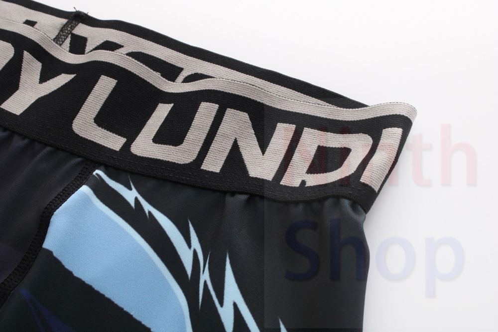 Men's Compression Elastic Tight Leggings Sport Printing Pants Outdoor Running Pants Quick Dry Pants Fashion Trousers