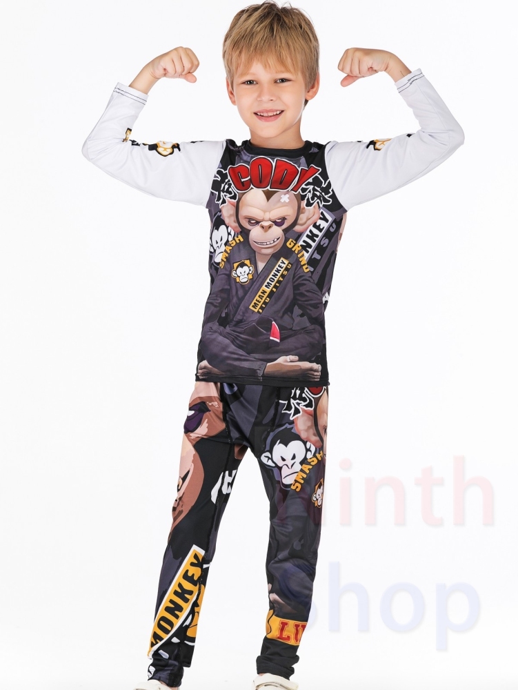 Boy's Compression Sports Long Shirt Base Layer Long Sleeve Kids Sport Running T-Shirt Quick Dry Outdoor Long Sleeve Tee