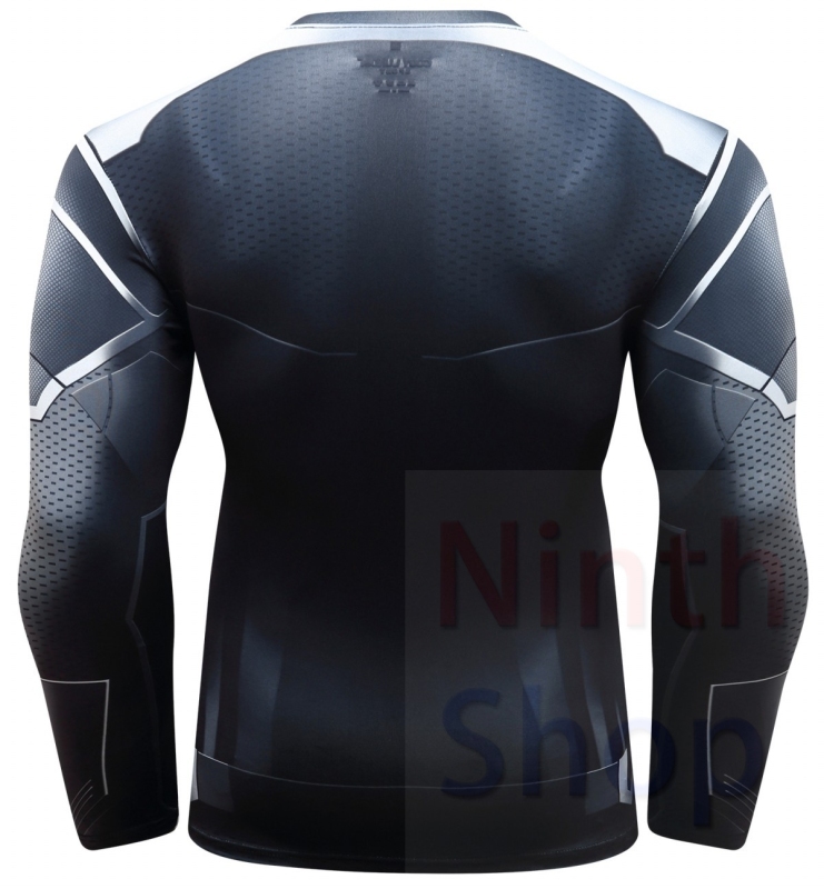 Men's Compression Sports Shirt  Running Functional Long Sleeve Tee Cool Dry Long Sleeve Base Layer Shirts Printing Long Sleeve