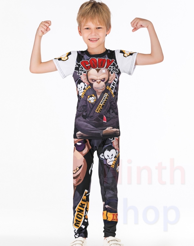 Boy's Compression Sports Long Pants Lightweight Leggings Base Layer Kids Sport Running Trouser Quick Dry Outdoor Pants