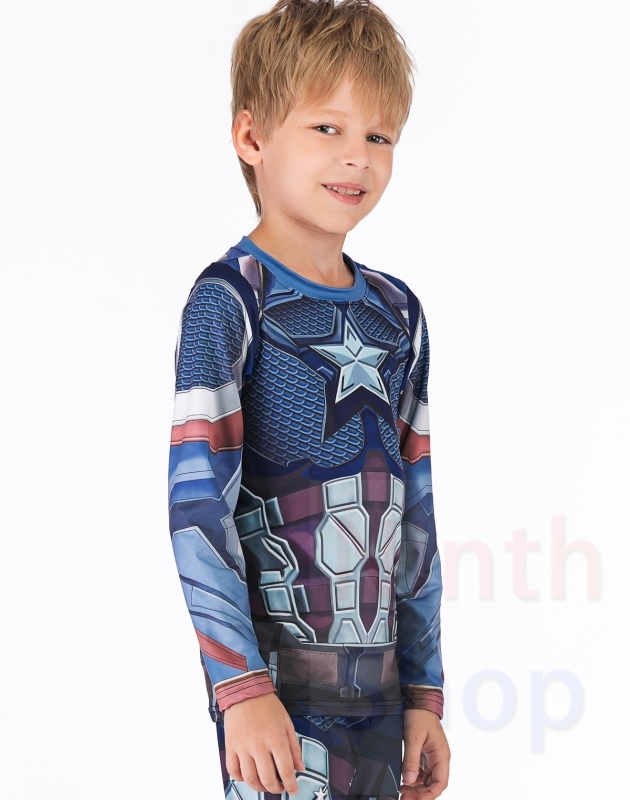 Boy's Compression Sports Long Shirt Base Layer Long Sleeve Kids Sport Running T-Shirt Quick Dry Outdoor Long Sleeve Tee