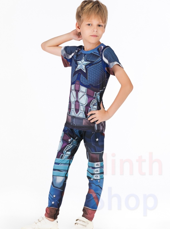 Boy's Compression Sports Long Pants Lightweight Leggings Base Layer Kids Sport Running Trouser Quick Dry Outdoor Pants