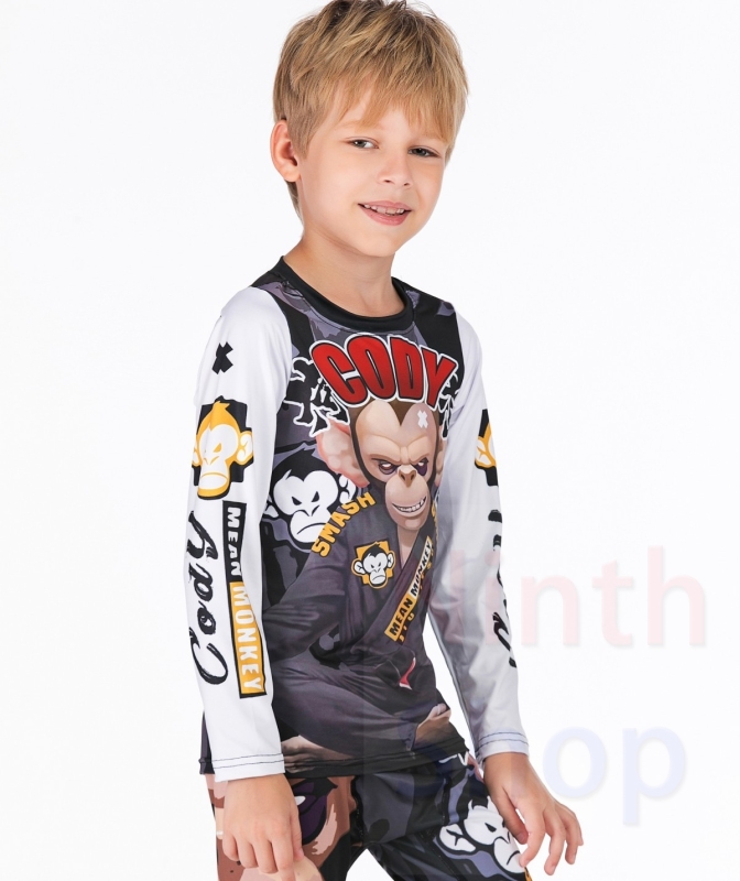 Boy's Compression Sports Long Shirt Base Layer Long Sleeve Kids Sport Running T-Shirt Quick Dry Outdoor Long Sleeve Tee