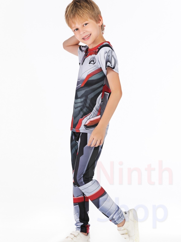 Boy's Compression Sports Long Pants Lightweight Leggings Base Layer Kids Sport Running Trouser Quick Dry Outdoor Pants