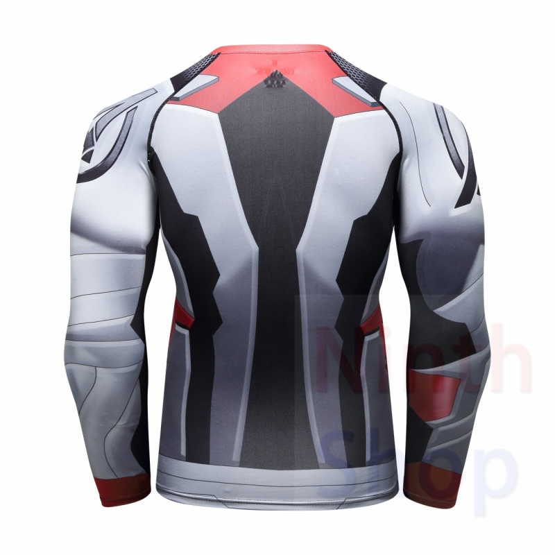 Men's Compression Sports Shirt  Running Functional Long Sleeve Tee Cool Dry Long Sleeve Base Layer Shirts Printing Long Sleeve