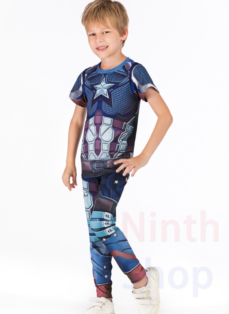 Boy's Compression Sports Long Pants Lightweight Leggings Base Layer Kids Sport Running Trouser Quick Dry Outdoor Pants