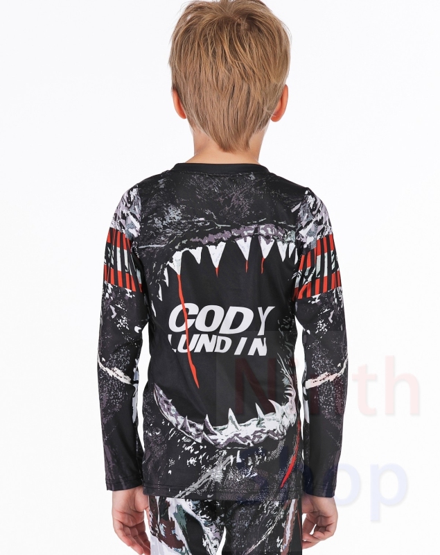 Boy's Compression Sports Long Shirt Base Layer Long Sleeve Kids Sport Running T-Shirt Quick Dry Outdoor Long Sleeve Tee