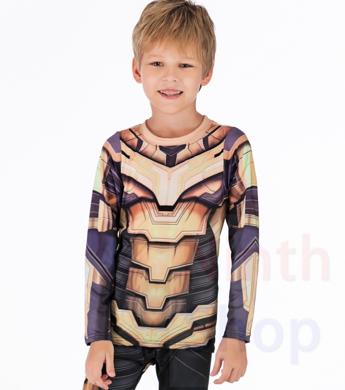 Boy's Compression Sports Long Shirt Base Layer Long Sleeve Kids Sport Running T-Shirt Quick Dry Outdoor Long Sleeve Tee