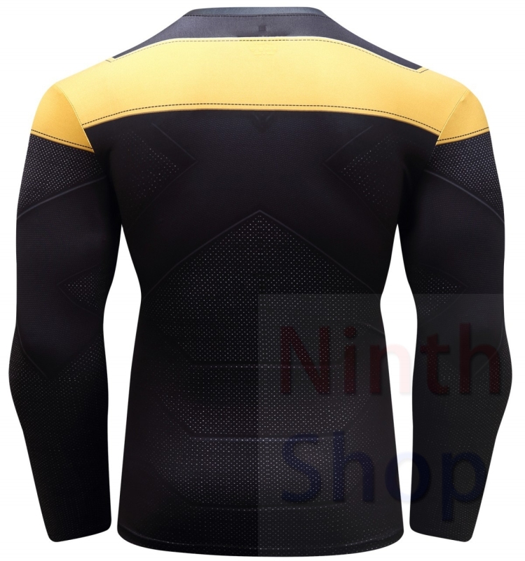 Men's Compression Sports Shirt  Running Functional Long Sleeve Tee Cool Dry Long Sleeve Base Layer Shirts Printing Long Sleeve