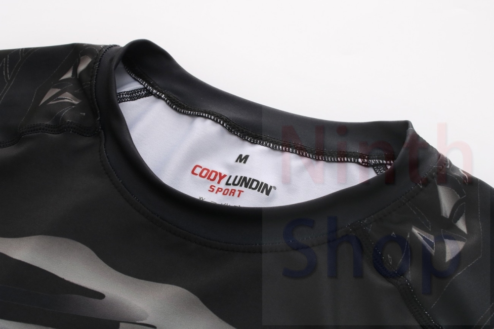 Men's Compression Sports Shirt  Running Functional Long Sleeve Tee Cool Dry Long Sleeve Base Layer Shirts Printing Long Sleeve