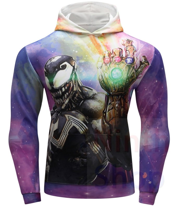 Men's Pullover Hoodies Venom 3D Printing Hoodie Adult Shirt Fashion Hoodie Sports Sweater