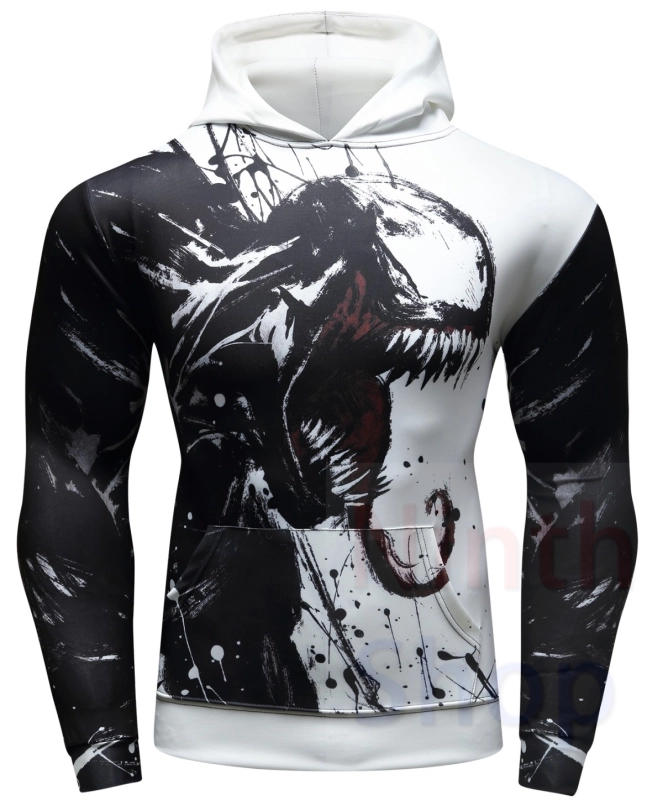 Men's Pullover Hoodies Venom 3D Printing Hoodie Adult Shirt Fashion Hoodie Sports Sweater