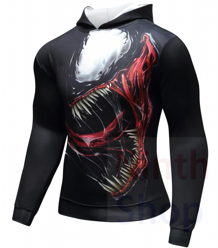 Men's Pullover Hoodies Venom 3D Printing Hoodie Adult Shirt Fashion Hoodie Sports Sweater